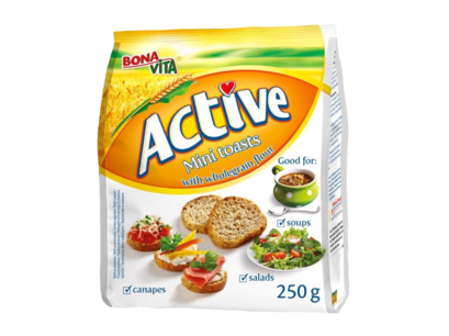 ACTIVE MINI TOASTY S CELOZRNNOU MÚKOU 250G